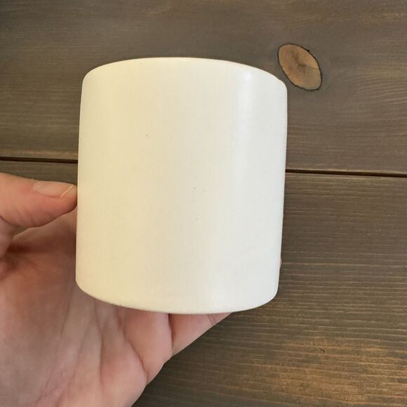 Pinecone Flowerpot Extra Small Ceramic Decoration White with Black Succulent Pot - Picture 3 of 8